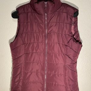 Aeropostale Burgundy Puffy Vest